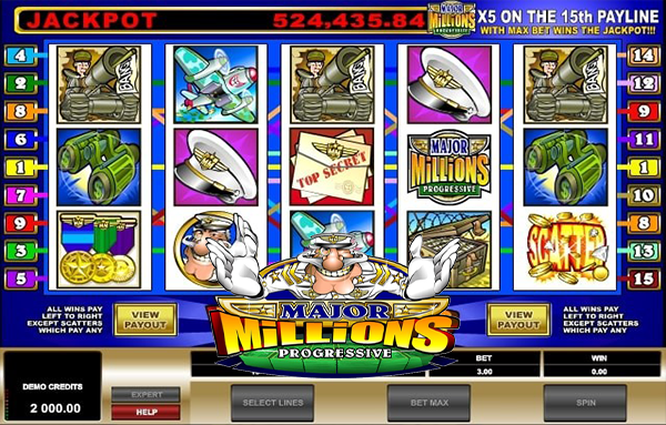 Major Millions Jackpot Slot Key Features