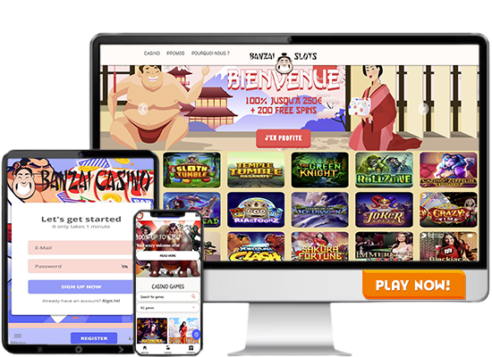 Banzai Casino est le meilleur casino en ligne sans mise